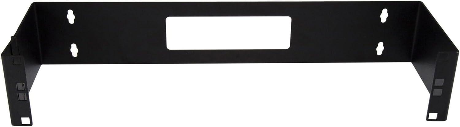 imageStarTechcom 1U Hinged Wall Mount Patch Panel Bracket 6 inch Deep 19quot Patch Panel Swing Rack for Shallow Network Equipment 17lbs2U