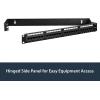 StarTech.com 1U Hinged Wall Mount Patch Panel Bracket – 6 inch Deep – 19″ Patch Panel Swing Rack for Shallow Network Equipment- 17lbs(1U)