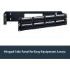 StarTech.com 1U Hinged Wall Mount Patch Panel Bracket – 6 inch Deep – 19″ Patch Panel Swing Rack for Shallow Network Equipment- 17lbs(2U)