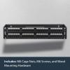 StarTech.com 1U Hinged Wall Mount Patch Panel Bracket – 6 inch Deep – 19″ Patch Panel Swing Rack for Shallow Network Equipment- 17lbs(2U)