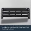 StarTech.com 1U Hinged Wall Mount Patch Panel Bracket – 6 inch Deep – 19″ Patch Panel Swing Rack for Shallow Network Equipment- 17lbs(4U)