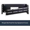 StarTech.com 1U Hinged Wall Mount Patch Panel Bracket – 6 inch Deep – 19″ Patch Panel Swing Rack for Shallow Network Equipment- 17lbs(4U)