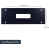 StarTech.com 1U Hinged Wall Mount Patch Panel Bracket – 6 inch Deep – 19″ Patch Panel Swing Rack for Shallow Network Equipment- 17lbs(4U)