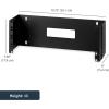 StarTech.com 1U Hinged Wall Mount Patch Panel Bracket – 6 inch Deep – 19″ Patch Panel Swing Rack for Shallow Network Equipment- 17lbs(4U)