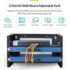 StarTech.com 2-Post 6U Wall Mounted Rack, Adjustable Depth up to 16in, for 19-inch Server/Data/Networking Equipment, Max 88lb(6U)