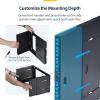 StarTech.com 2-Post 6U Wall Mounted Rack, Adjustable Depth up to 16in, for 19-inch Server/Data/Networking Equipment, Max 88lb(6U)