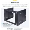 StarTech.com 2-Post 6U Wall Mounted Rack, Adjustable Depth up to 16in, for 19-inch Server/Data/Networking Equipment, Max 88lb(8U)