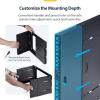StarTech.com 2-Post 6U Wall Mounted Rack, Adjustable Depth up to 16in, for 19-inch Server/Data/Networking Equipment, Max 88lb(8U)