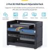 StarTech.com 2-Post 6U Wall Mounted Rack, Adjustable Depth up to 16in, for 19-inch Server/Data/Networking Equipment, Max 88lb(8U)