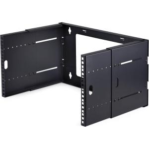StarTech.com 2-Post 6U Wall Mounted Rack, Adjustable Depth up to 16in, for 19-inch Server/Data/Networking Equipment, Max 88lb(6U)