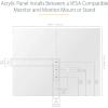 StarTech.com Acrylic Shield/Sneeze Guard – Clear Protective Barrier for Office Desk/POS Counter – 35″x45″ – For VESA Mounted Monitors – Transparent Safety Cough Shield/Screen – Easy Clean (MONPROTECT)