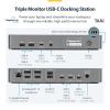 StarTech.com Triple Monitor USB-C Docking Station, 4K 60Hz DisplayLink Dock for MacBook M1 M2 M3 M4 & Windows, 2.5GbE, 2X HDMI & 2X DP, 140W Laptop Charging, USB-C DP Alt Mode – TAA
