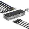 StarTech.com Triple Monitor USB-C Docking Station, 4K 60Hz DisplayLink Dock for MacBook M1 M2 M3 M4 & Windows, 2.5GbE, 2X HDMI & 2X DP, 140W Laptop Charging, USB-C DP Alt Mode – TAA
