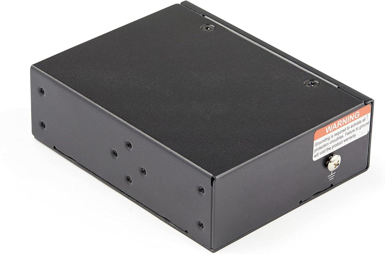 imageStarTechcom Industrial Single Port Gigabit PoE Extender 60W 8023bt PoEPoE PoE 100m 330ft Power Over Ethernet Network Range Extender IP30 40C to 75C TAA