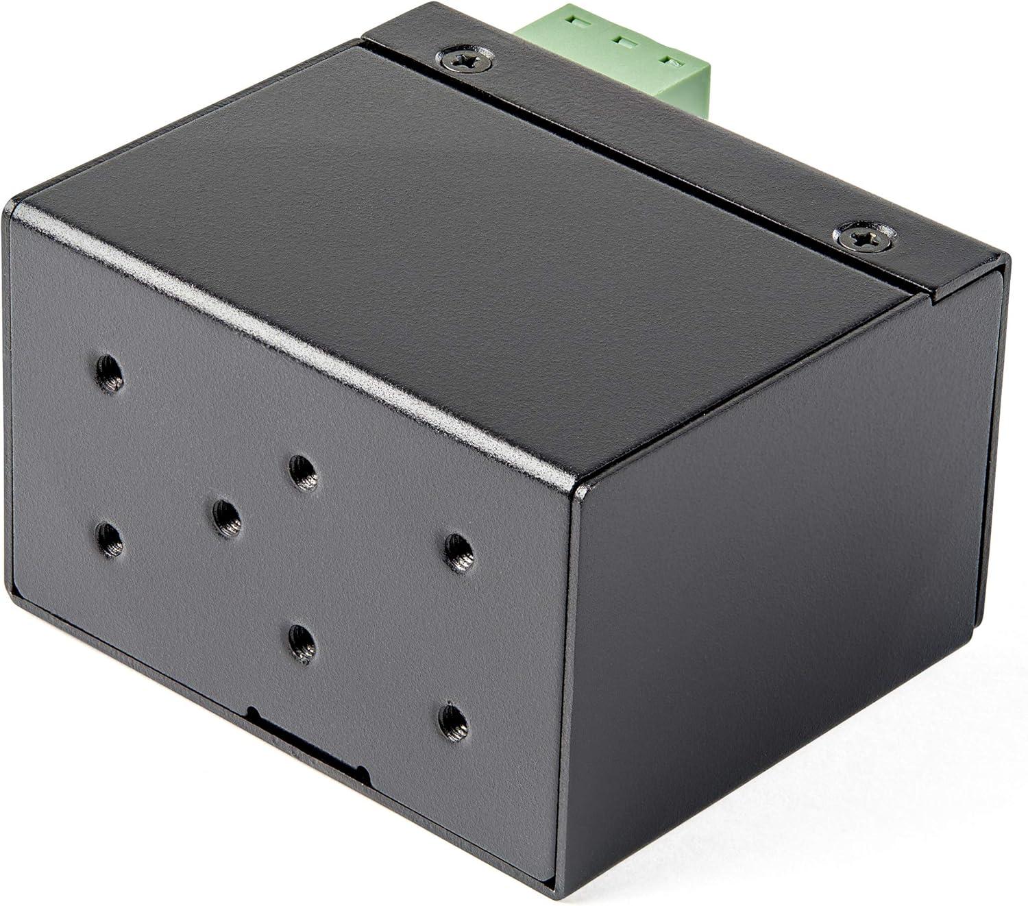 imageStarTechcom PoE Industrial Fiber to Ethernet Media Converter 30W SFP to RJ45 SinglemodeMultimode Fiber to Copper Gigabit Ethernet MiniCompact Size IP30 40 to 75C TAA IMC1GSFP30W