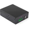 StarTech.com Industrial Fiber to Ethernet Media Converter – 10/100/1000 Mbps SFP to RJ45/Cat6 – Singlemode/Multimode Optical Fiber to Copper Gigabit Network – 12-56V DC – IP-30/ -40 to +75C, TAA