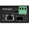 StarTech.com PoE+ Industrial Fiber to Ethernet Media Converter 30W – SFP to RJ45 – Singlemode/Multimode Fiber to Copper Gigabit Ethernet – Mini/Compact Size – IP-30/ -40 to +75C, TAA (IMC1GSFP30W)