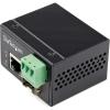 StarTech.com Industrial Fiber to Ethernet Media Converter – 100Mbps SFP to RJ45/Cat6 – Singlemode/Multimode Optical Fiber to Copper Network – 12-56V DC – IP-30/ -40 to +75C, TAA (IMC100MSFP)