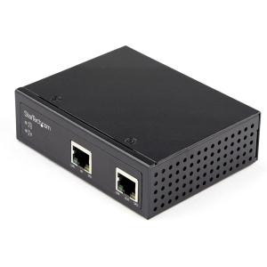 StarTech.com Industrial Single Port Gigabit PoE Extender – 60W 802.3bt PoE/PoE+/ PoE++ – 100m/ 330ft – Power Over Ethernet Network Range Extender – IP-30 – -40C to +75C, TAA