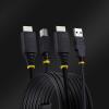 StarTech.com 10ft (3m) HDMI and USB 5Gbps KVM Cable, 4K 60Hz, HDMI 2.0 and USB Combo Cable for KVM Switch