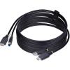 StarTech.com 10ft (3m) HDMI and USB 5Gbps KVM Cable, 4K 60Hz, HDMI 2.0 and USB Combo Cable for KVM Switch