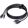 StarTech.com 6ft (1.8m) HDMI and USB 5Gbps KVM Cable, 4K 60Hz, HDMI 2.0 and USB Combo Cable for KVM Switch