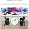 StarTech.com 4-Port KM Switch with Mouse Switching, USB 3.0 Switcher, Keyboard/Mouse Sharing, 3.5mm/USB Audio, TAA Compliant