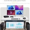 StarTech.com 4-Port KM Switch with Mouse Switching, USB 3.0 Switcher, Keyboard/Mouse Sharing, 3.5mm/USB Audio, TAA Compliant