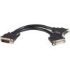 StarTech.com DMS 59 to Dual DVI I – 8in – DMS 59 to 2x DVI – Y Cable – DVI Splitter Cable – Monitor Splitter Cable – DMS 59 Cable (DMSDVIDVI1),Black