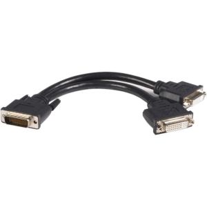 StarTech.com DMS 59 to Dual DVI I – 8in – DMS 59 to 2x DVI – Y Cable – DVI Splitter Cable – Monitor Splitter Cable – DMS 59 Cable (DMSDVIDVI1),Black