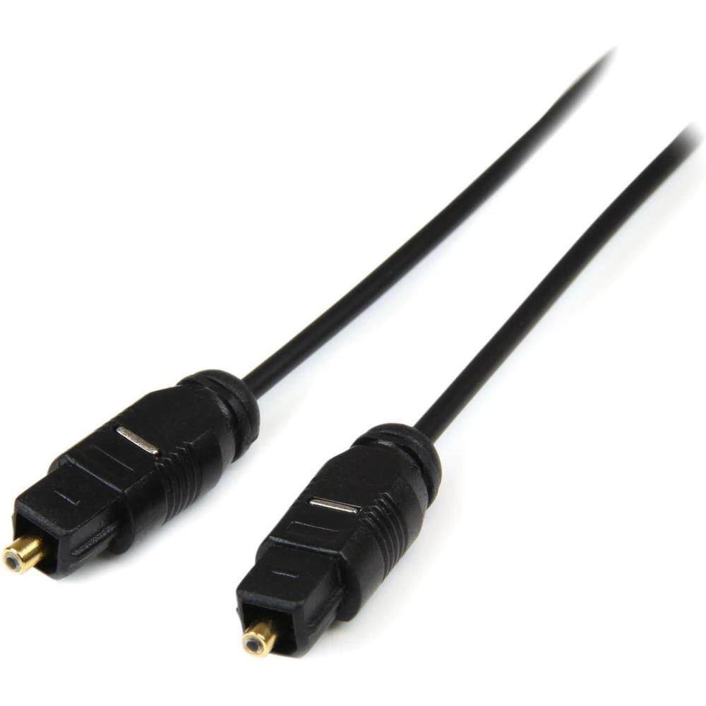imageStarTechcom 15 ft Thin Toslink Digital Optical SPDIF Audio Cable  15ft  15 Feet Optical Audio Cable THINTOS15Black15 ft