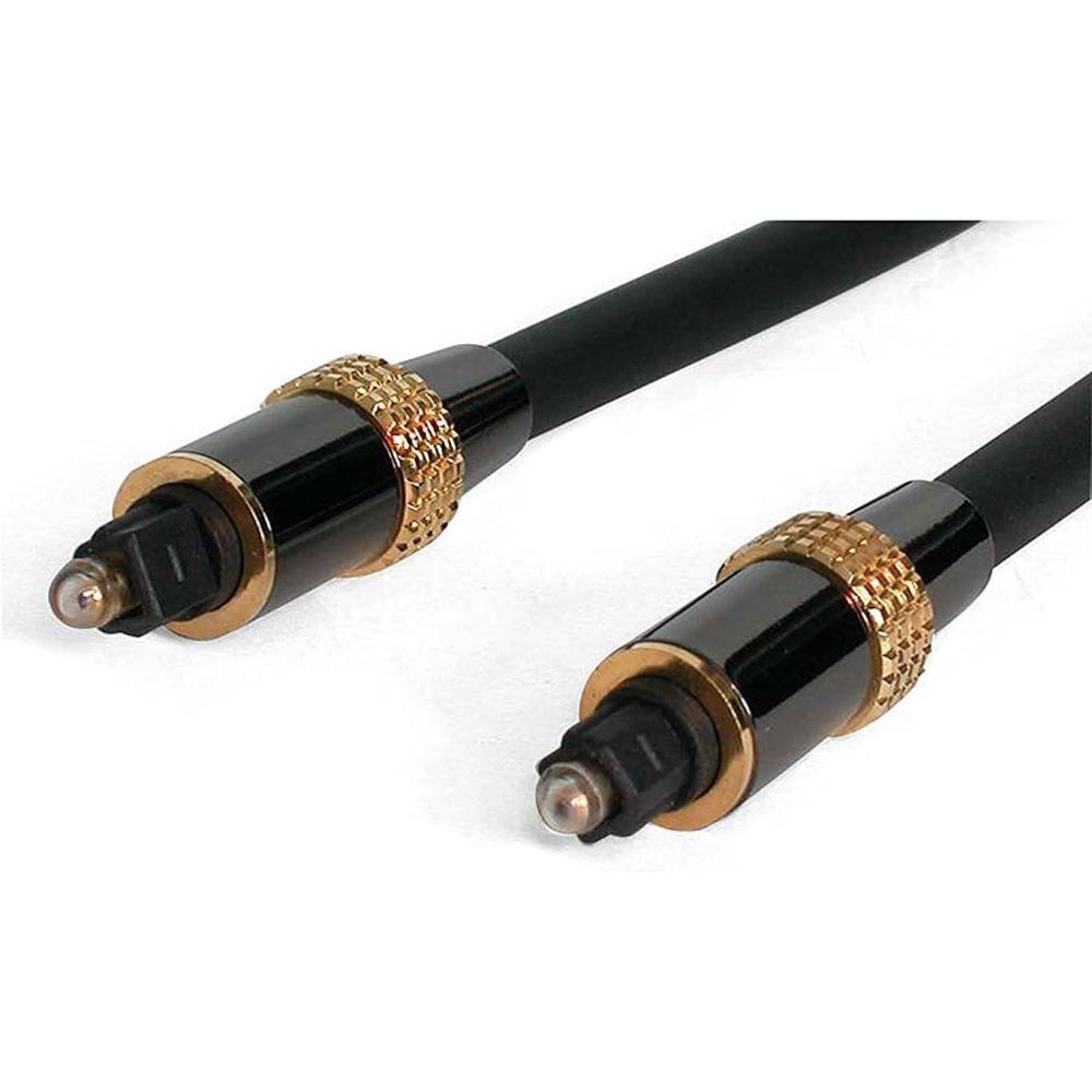 imageStarTechcom 15 ft Thin Toslink Digital Optical SPDIF Audio Cable 15ft 15 Feet Optical Audio Cable THINTOS15Black20 ft