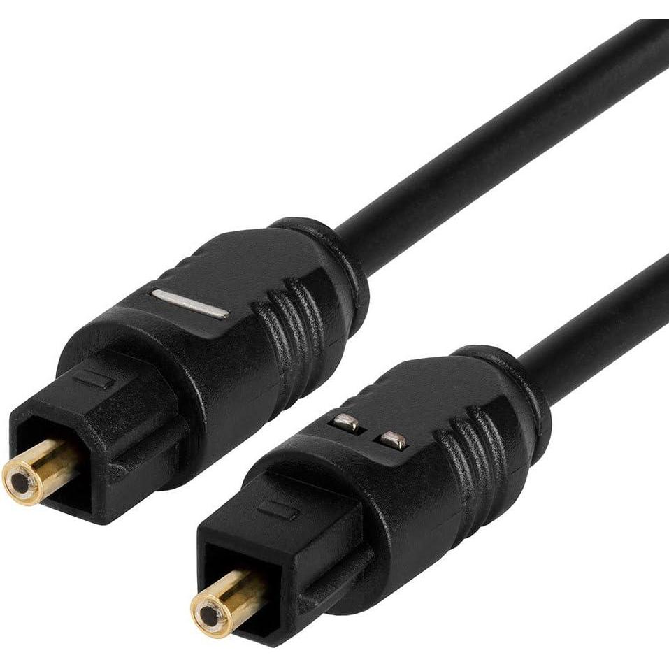 imageStarTechcom 15 ft Thin Toslink Digital Optical SPDIF Audio Cable  15ft  15 Feet Optical Audio Cable THINTOS15Black6 ft