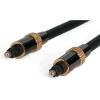 StarTech.com 15 ft Thin Toslink Digital Optical SPDIF Audio Cable – 15ft / 15 Feet Optical Audio Cable (THINTOS15),Black(20 ft)