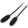 StarTech.com 15 ft Thin Toslink Digital Optical SPDIF Audio Cable – 15ft / 15 Feet Optical Audio Cable (THINTOS15),Black(3 ft)