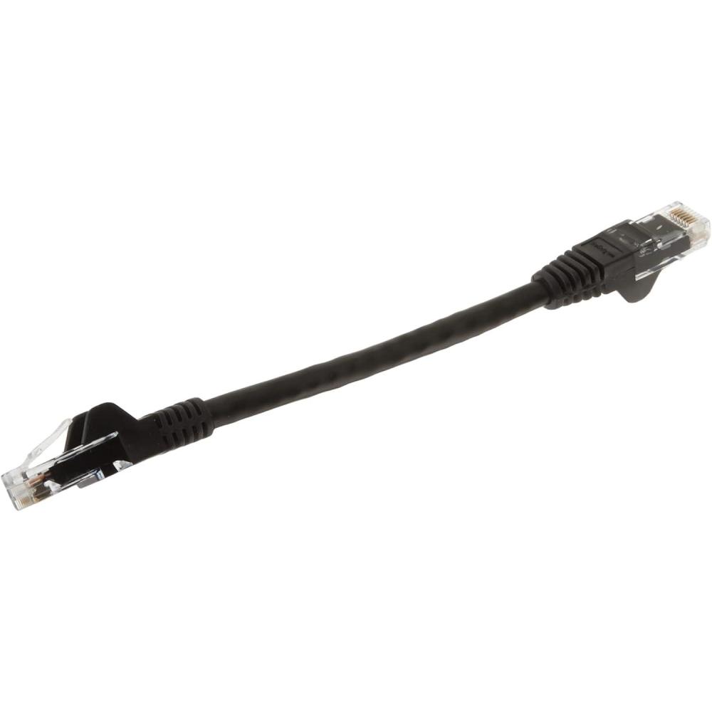imageStarTechcom 15ft CAT6 Ethernet Cable Black CAT 6 Gigabit Ethernet Wire 650MHz 100W PoE RJ45 UTP NetworkPatch Cord Snagless wStrain Relief Fluke TestedWiring is UL CertifiedTIA N6PATCH15BKBlack