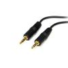 StarTech.com 1 ft. (0.3 m) Right Angle 3.5 mm Audio Cable – 3.5mm Slim Audio Cable – Male/Male – Aux Cable (MU1MMSRA), Black(6 ft)