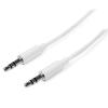StarTech.com 1 ft. (0.3 m) Right Angle 3.5 mm Audio Cable – 3.5mm Slim Audio Cable – Male/Male – Aux Cable (MU1MMSRA), Black(6 ft)