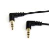 StarTech.com 1 ft. (0.3 m) Right Angle 3.5 mm Audio Cable – 3.5mm Slim Audio Cable – Male/Male – Aux Cable (MU1MMSRA), Black(6 ft)