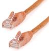 StarTech.com 15ft CAT6 Ethernet Cable – Black CAT 6 Gigabit Ethernet Wire -650MHz 100W PoE RJ45 UTP Network/Patch Cord Snagless w/Strain Relief Fluke Tested/Wiring is UL Certified/TIA (N6PATCH15BK)(Orange)