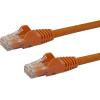 StarTech.com 15ft CAT6 Ethernet Cable – Black CAT 6 Gigabit Ethernet Wire -650MHz 100W PoE RJ45 UTP Network/Patch Cord Snagless w/Strain Relief Fluke Tested/Wiring is UL Certified/TIA (N6PATCH15BK)(Orange)