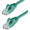 StarTech.com 15ft CAT6 Ethernet Cable – Black CAT 6 Gigabit Ethernet Wire -650MHz 100W PoE RJ45 UTP Network/Patch Cord Snagless w/Strain Relief Fluke Tested/Wiring is UL Certified/TIA (N6PATCH15BK)(Green)