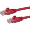 StarTech.com 15ft CAT6 Ethernet Cable – Black CAT 6 Gigabit Ethernet Wire -650MHz 100W PoE RJ45 UTP Network/Patch Cord Snagless w/Strain Relief Fluke Tested/Wiring is UL Certified/TIA (N6PATCH15BK)(Red)