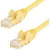 StarTech.com 15ft CAT6 Ethernet Cable – Black CAT 6 Gigabit Ethernet Wire -650MHz 100W PoE RJ45 UTP Network/Patch Cord Snagless w/Strain Relief Fluke Tested/Wiring is UL Certified/TIA (N6PATCH15BK)(Yellow)