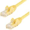 StarTech.com 15ft CAT6 Ethernet Cable – Black CAT 6 Gigabit Ethernet Wire -650MHz 100W PoE RJ45 UTP Network/Patch Cord Snagless w/Strain Relief Fluke Tested/Wiring is UL Certified/TIA (N6PATCH15BK)(Yellow)