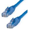 StarTech.com 15ft CAT6 Ethernet Cable – Black CAT 6 Gigabit Ethernet Wire -650MHz 100W PoE RJ45 UTP Network/Patch Cord Snagless w/Strain Relief Fluke Tested/Wiring is UL Certified/TIA (N6PATCH15BK)(Blue)