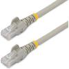 StarTech.com 15ft CAT6 Ethernet Cable – Black CAT 6 Gigabit Ethernet Wire -650MHz 100W PoE RJ45 UTP Network/Patch Cord Snagless w/Strain Relief Fluke Tested/Wiring is UL Certified/TIA (N6PATCH15BK)(Gray)