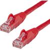 StarTech.com 15ft CAT6 Ethernet Cable – Black CAT 6 Gigabit Ethernet Wire -650MHz 100W PoE RJ45 UTP Network/Patch Cord Snagless w/Strain Relief Fluke Tested/Wiring is UL Certified/TIA (N6PATCH15BK)(Red)