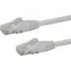 StarTech.com 15ft CAT6 Ethernet Cable – Black CAT 6 Gigabit Ethernet Wire -650MHz 100W PoE RJ45 UTP Network/Patch Cord Snagless w/Strain Relief Fluke Tested/Wiring is UL Certified/TIA (N6PATCH15BK)(White)