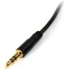 StarTech.com 6 ft Slim 3.5mm Stereo Audio Cable – M/M – 3.5mm Male to Male Audio Cable for Your Smartphone, Tablet or MP3 Player (MU6MMS) Black